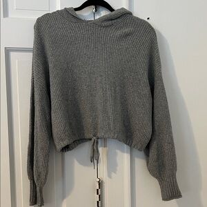 American Eagle Outfitters Gray Cowl Neck Sweater